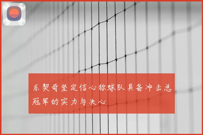 东契奇坚定信心称球队具备冲击总冠军的实力与决心