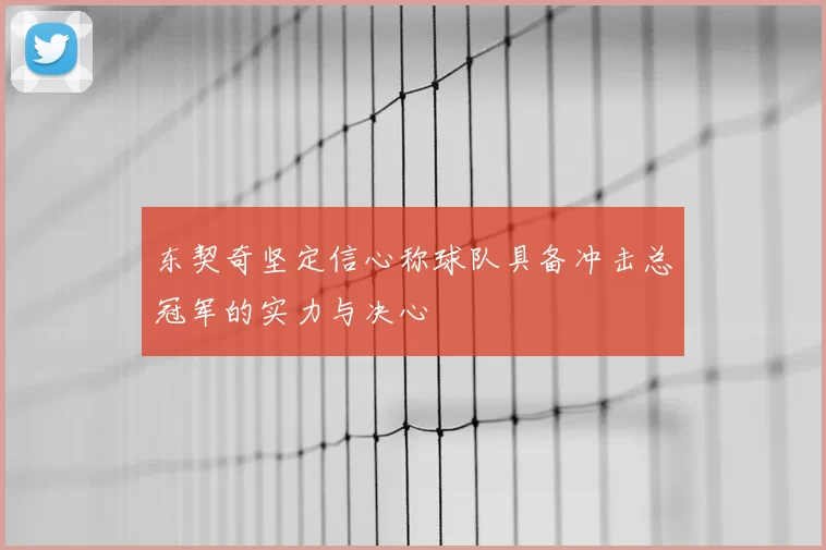 东契奇坚定信心称球队具备冲击总冠军的实力与决心
