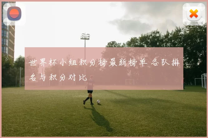 世界杯小组积分榜最新榜单 各队排名与积分对比